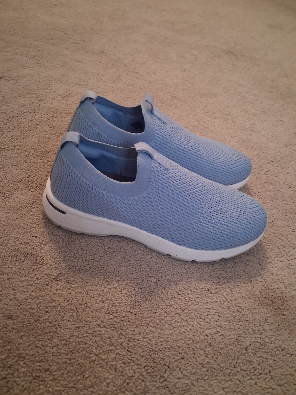 Easy Spirit Light Blue Slip-On Women's Sneakers